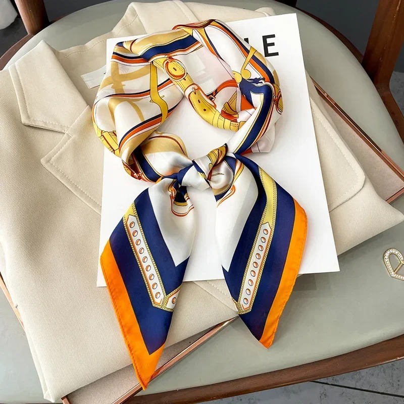 Luxury Bags Made - Luxury Design Skinny Silk Square Scarf