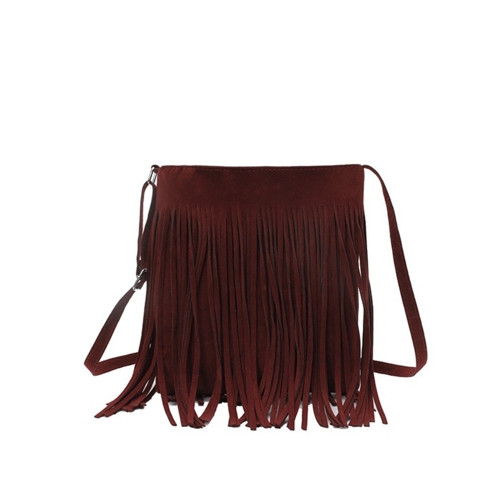 Fashion Suede Fringe Crossbody - огляд і ціна Bucket Bag Suede