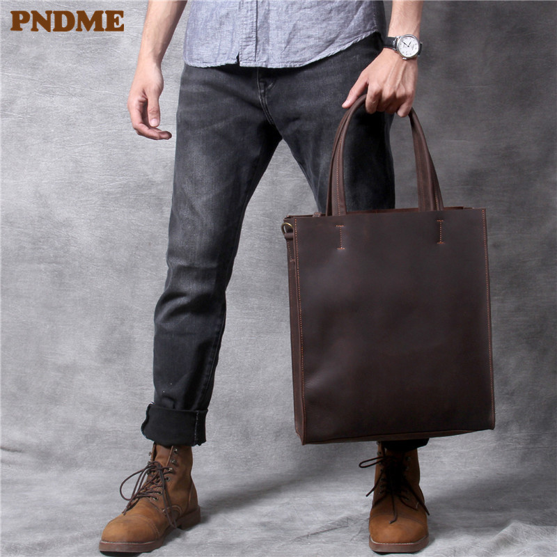 Vintage genuine leather men ha - огляд і ціна Luxury Bags For Laptop