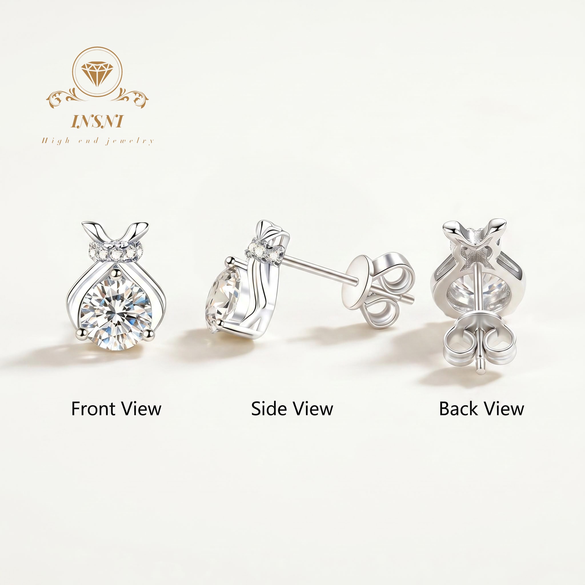 S925 Silver Moissanite Bow Luc - огляд і ціна Luxury Bags Affordable