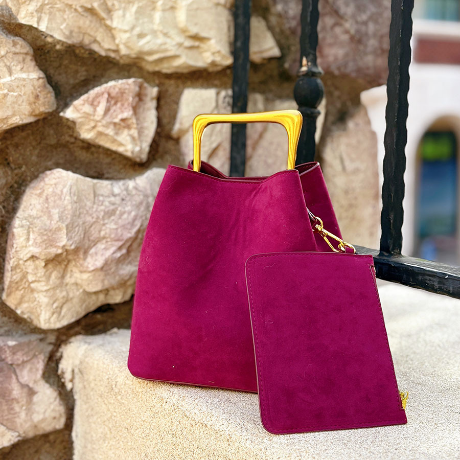 Genuine Suede Leather Women Sh - огляд і ціна Bucket Bag Suede