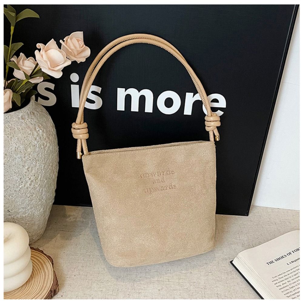 Portable Suede Shoulder Bag La - огляд і ціна Bucket Bag Suede