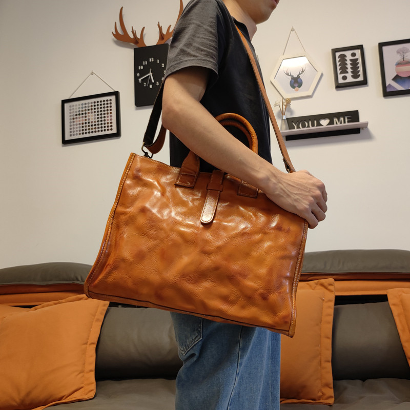 Simple Vintage Genuine Leather - огляд і ціна Luxury Bags For Laptop