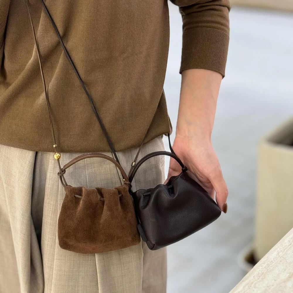 Chinese Retro Mini Crossbody B - огляд і ціна Bucket Bag Suede
