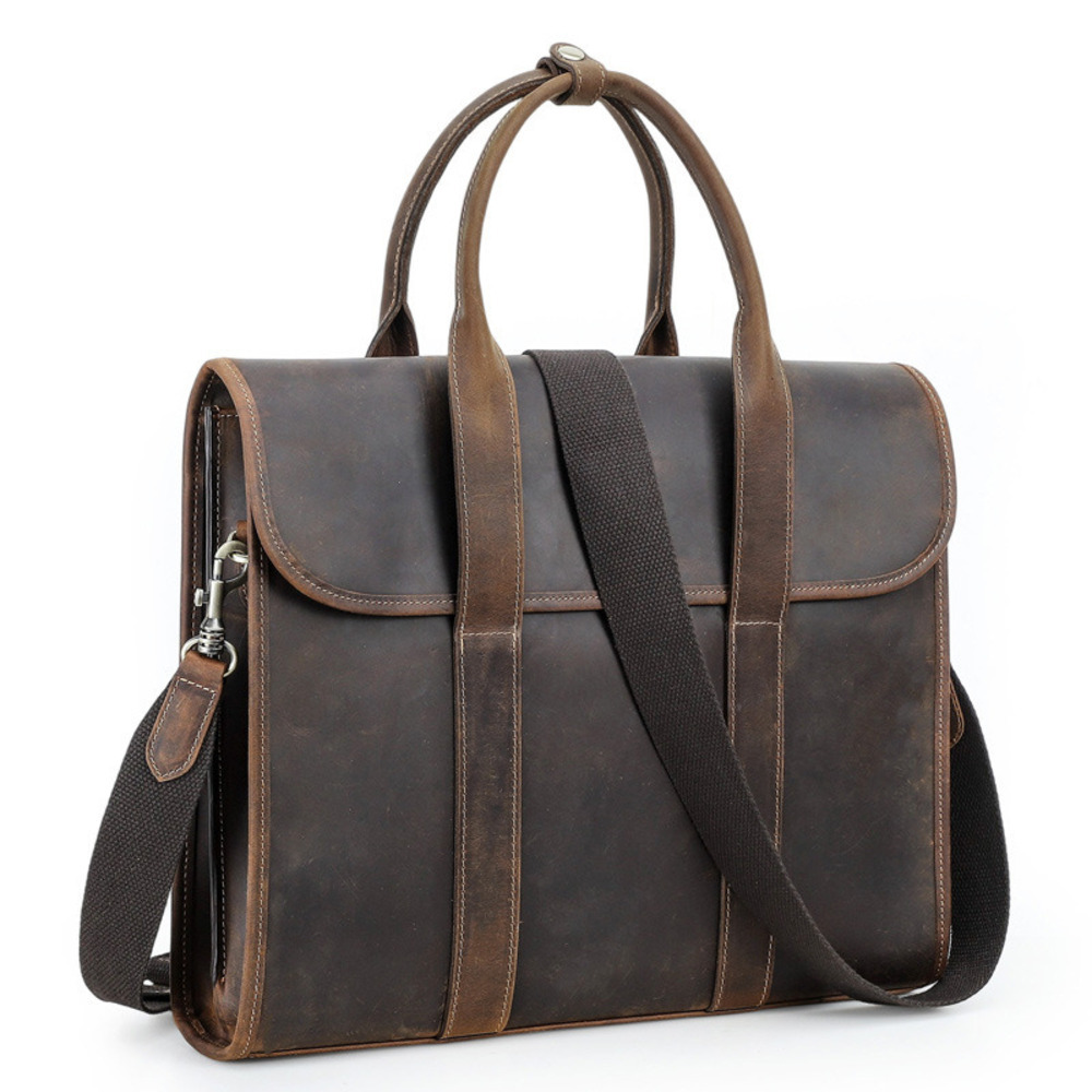 2025 Black Crazy Horse Men's S - огляд і ціна Luxury Bags For Laptop