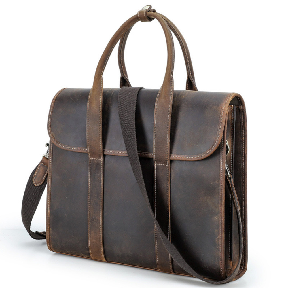 2025 Black Crazy Horse Men's S - огляд і ціна Luxury Bags For Laptop