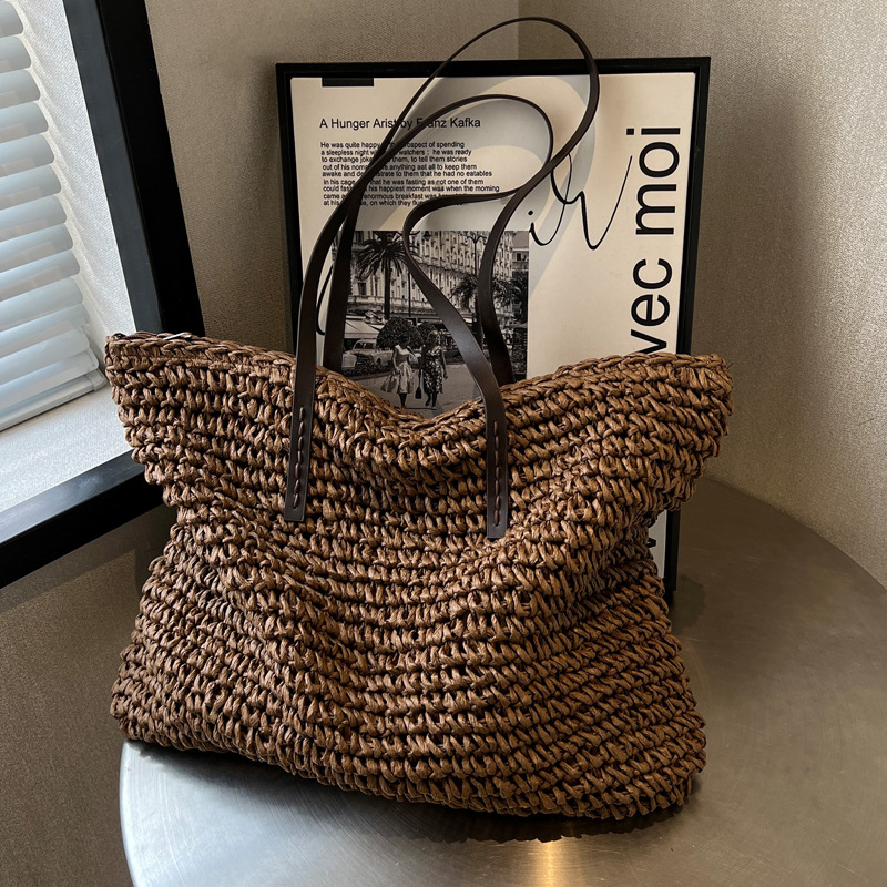 Straw Woven Tote Bags Casual L - огляд і ціна Luxury Bags Made