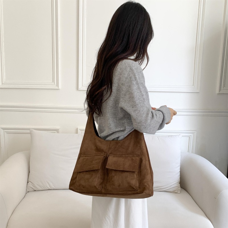 New Frosted Faux Suede Tote Ba - огляд і ціна Bucket Bag Suede