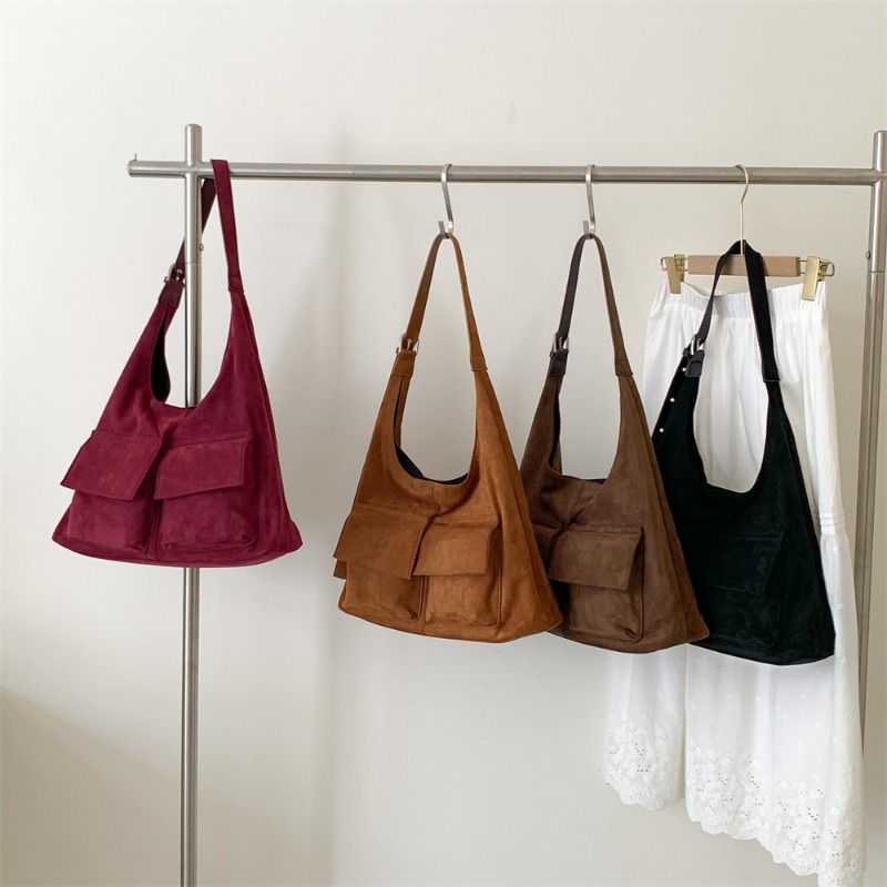 New Frosted Faux Suede Tote Ba - огляд і ціна Bucket Bag Suede