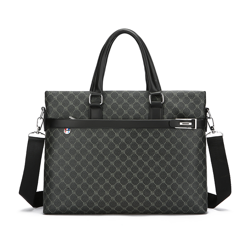 new Men's printed PU leather b - огляд і ціна Luxury Bags For Laptop
