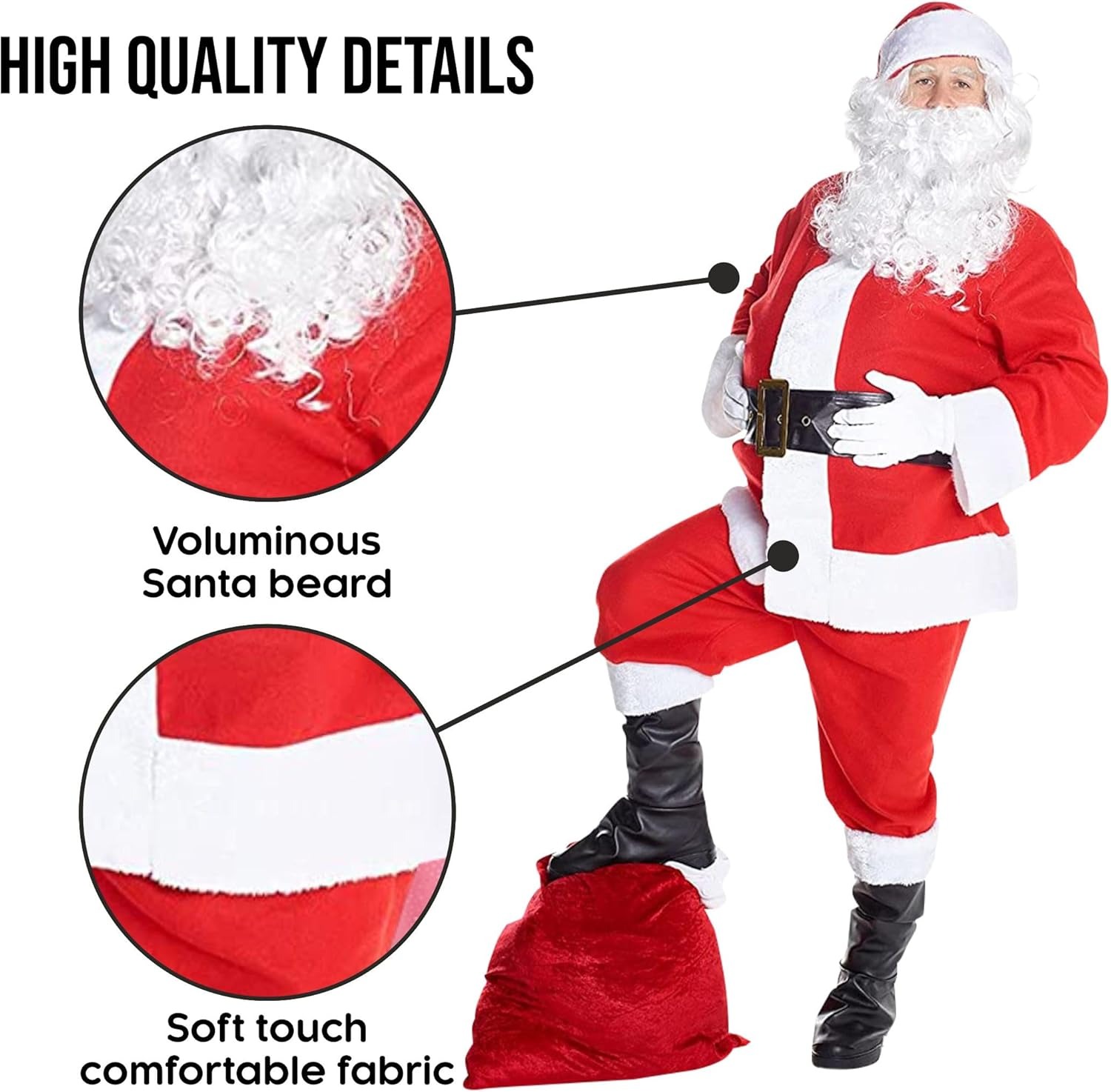 Christmas Santa Claus Costume  - огляд і ціна Luxury Bags Europe