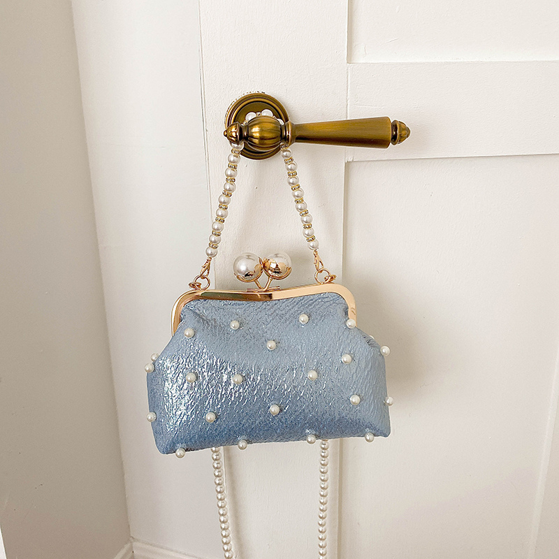 Glitter Pearl Decor Kiss Lock  - огляд і ціна Luxury Bags Affordable