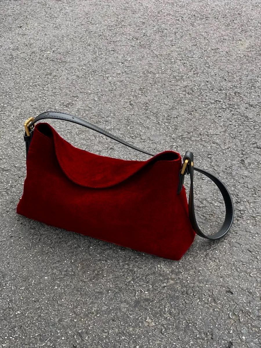 Fashion Red Suede One Shoulder - огляд і ціна Luxury Bags For Sale